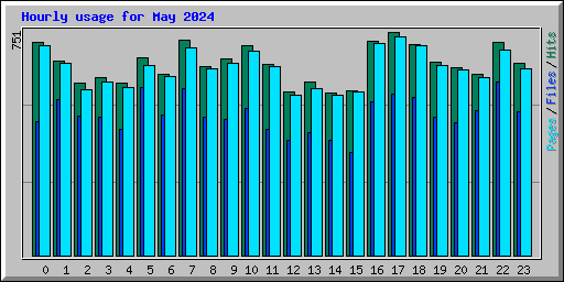 Hourly usage for May 2024