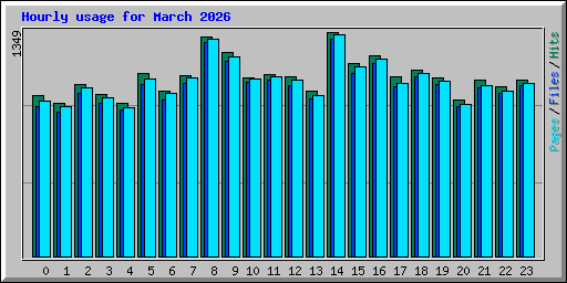 Hourly usage for March 2026